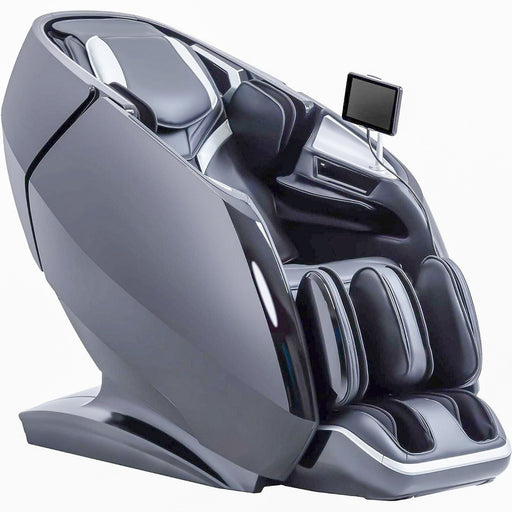 4D Full Body Massage Chair with Dual-Core System, Health Scan, Zero Gravity, Premium Leather, and Smart App Control – Black