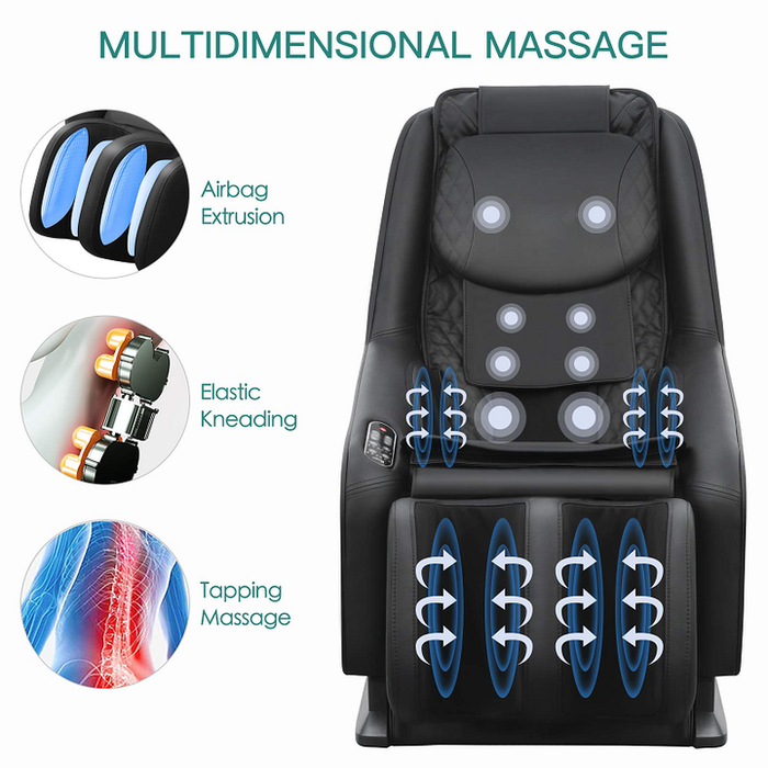 Multifunction Black Small Massage Chair 2d Smart Massage Chair