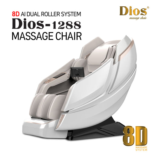 Kahuna Chair Dios Massage Chair 8D AI Dual Air Tech Touch Roller SL-track with Brain Relaxation Program Dios-1288 Black
