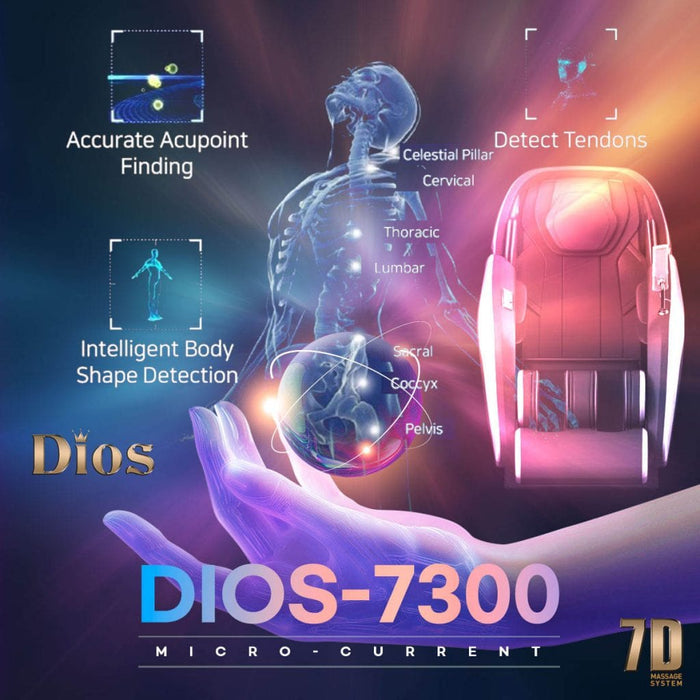 Kahuna Dios Massage Chair 7D Dual Core Air Roller SL-track with 3D Calf Kneading - Dios-7300