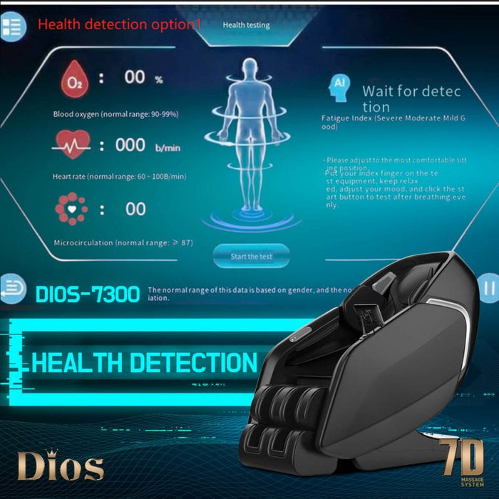 Kahuna Dios Massage Chair 7D Dual Core Air Roller SL-track with 3D Calf Kneading - Dios-7300