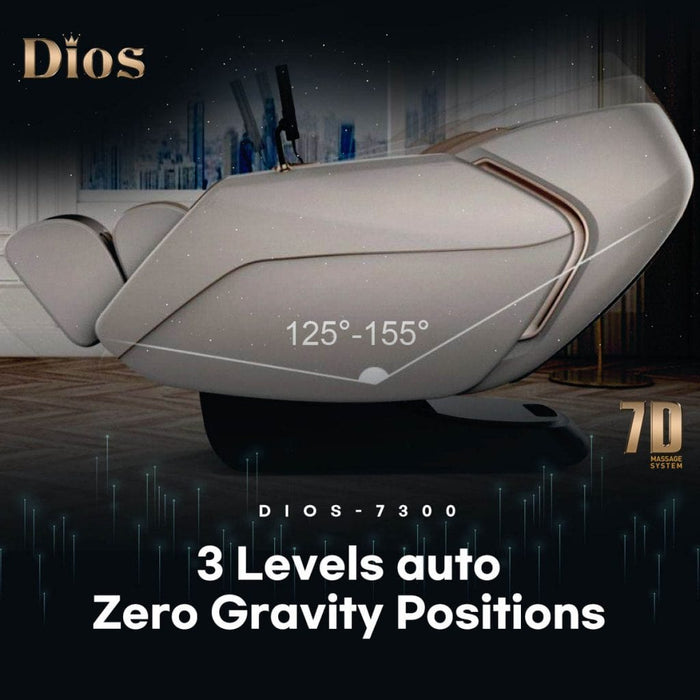 Kahuna Dios Massage Chair 7D Dual Core Air Roller SL-track with 3D Calf Kneading - Dios-7300